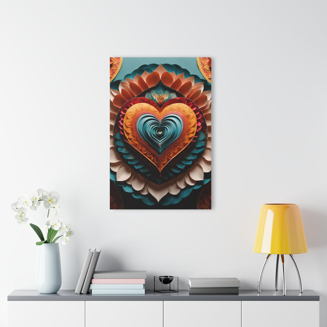 Layered Heart Artwork - Acrylic Prints (French Cleat Hanging) - Home Decor - g(0D·IO) - 24" x 36" (Vertical) - 0.25'' -