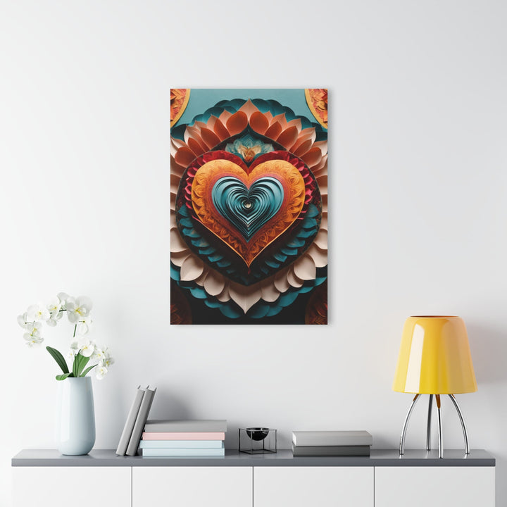 Layered Heart Artwork - Acrylic Prints (French Cleat Hanging) - Home Decor - g(0D·IO) - 24" x 36" (Vertical) - 0.25'' -