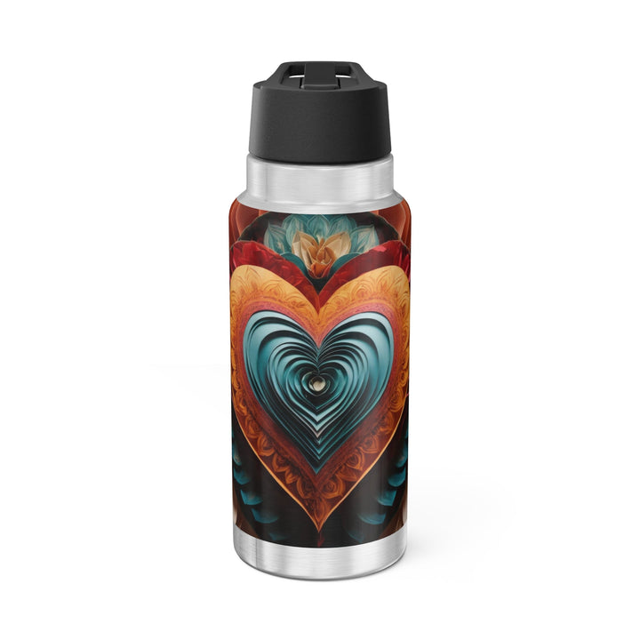 Layered Heart Artwork - Gator Tumbler 32oz - Mug - g(0D·IO) - Silver - 32oz -