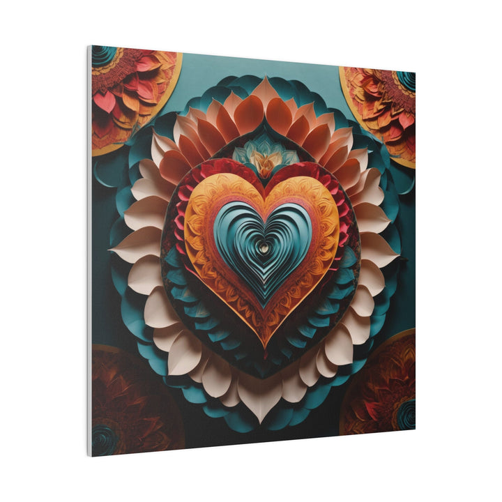 Layered Heart Artwork - Matte Canvas - Canvas - g(0D·IO) - 32" x 32" (Square) - 0.75'' -