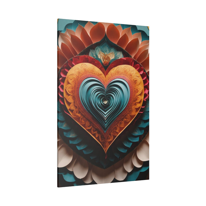 Layered Heart Artwork - Matte Canvas - Canvas - g(0D·IO) - 32" x 32" (Square) - 0.75'' -