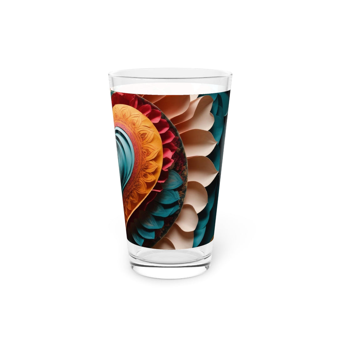 Layered Heart Artwork - Pint Glass - Mug - g(0D·IO) - 16oz - -