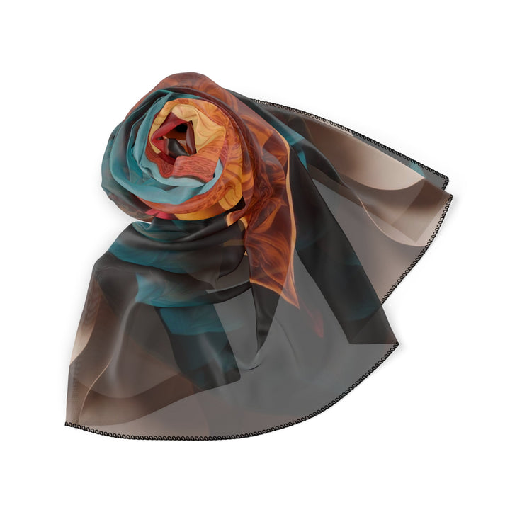 Layered Heart Artwork - Poly Scarf - Accessories - g(0D·IO) - Poly chiffon - 50" × 50" -