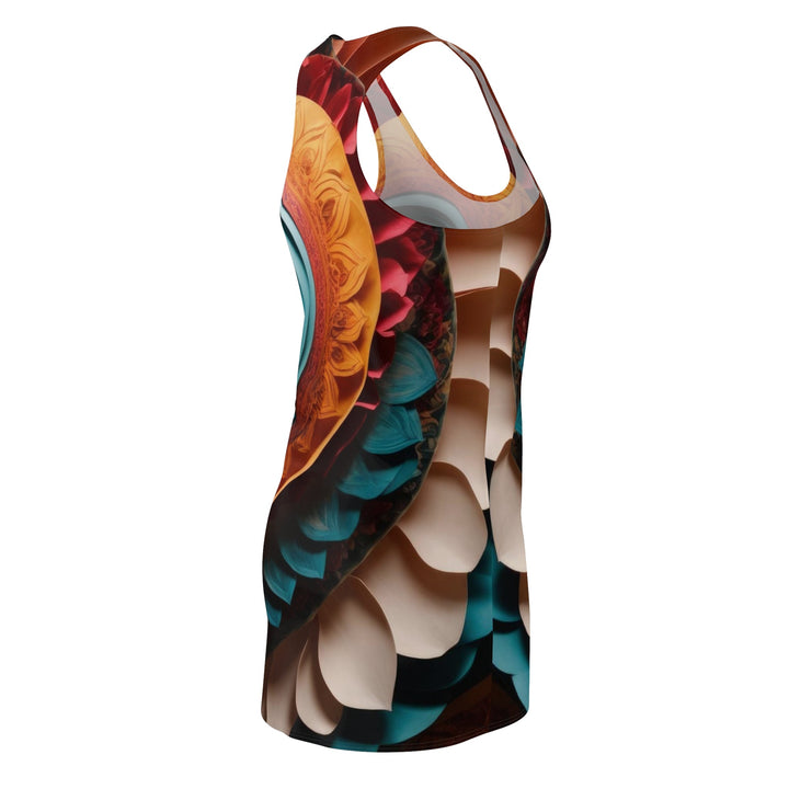 Layered Heart Artwork - Racerback Dress - All Over Prints - g(0D·IO) - XS - -