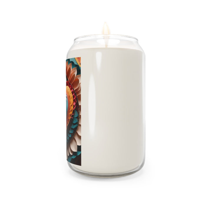 Layered Heart Artwork - Scented Candle - Home Decor - g(0D·IO) - Vanilla Bean - 13.75oz -