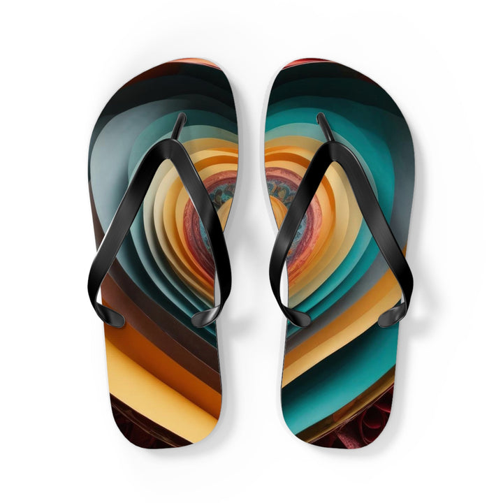 Layered Heart Blossoms - Flip Flops - Shoes - g(0D·IO) - L - Black sole -