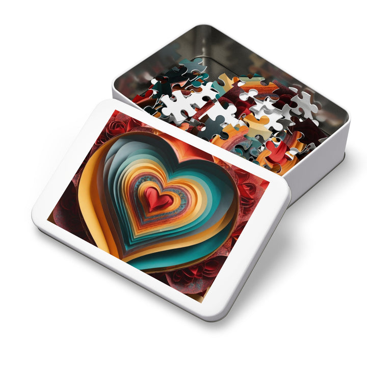 Layered Heart Blossoms - Jigsaw Puzzle (100, 252, 500, 1000 pieces) - Puzzle - g(0D·IO) - 29.25" × 19.75" (1000 pcs) - -