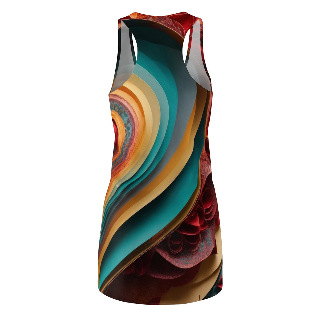 Layered Heart Blossoms - Racerback Dress - All Over Prints - g(0D·IO) - XS - -