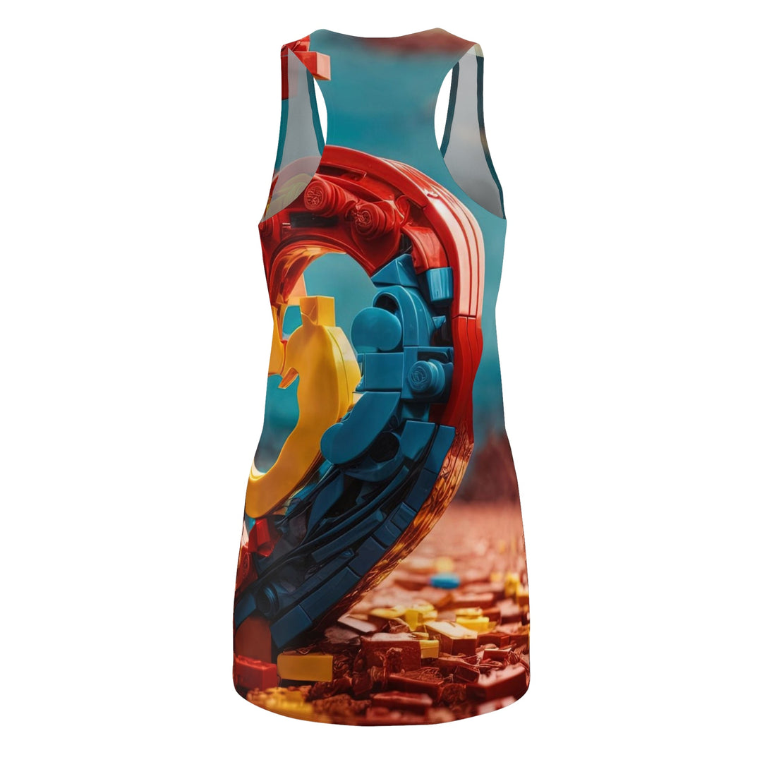Lego Heart Sunset - Racerback Dress - All Over Prints - g(0D·IO) - XS - -