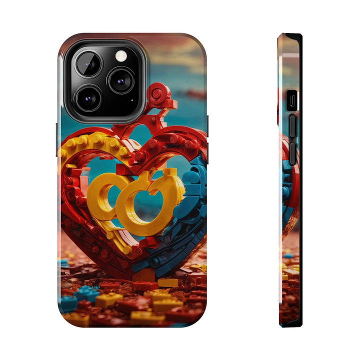 Lego Heart Sunset - Tough Phone Case - Phone Case - g(0D·IO) - iPhone 13 Pro - -