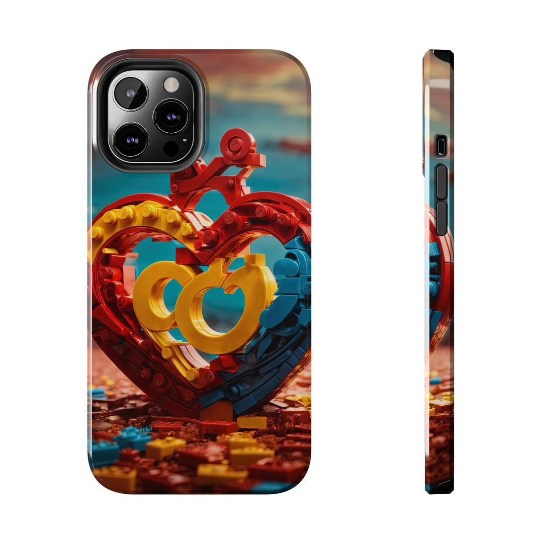 Lego Heart Sunset - Tough Phone Case - Phone Case - g(0D·IO) - iPhone 12 Pro Max - -