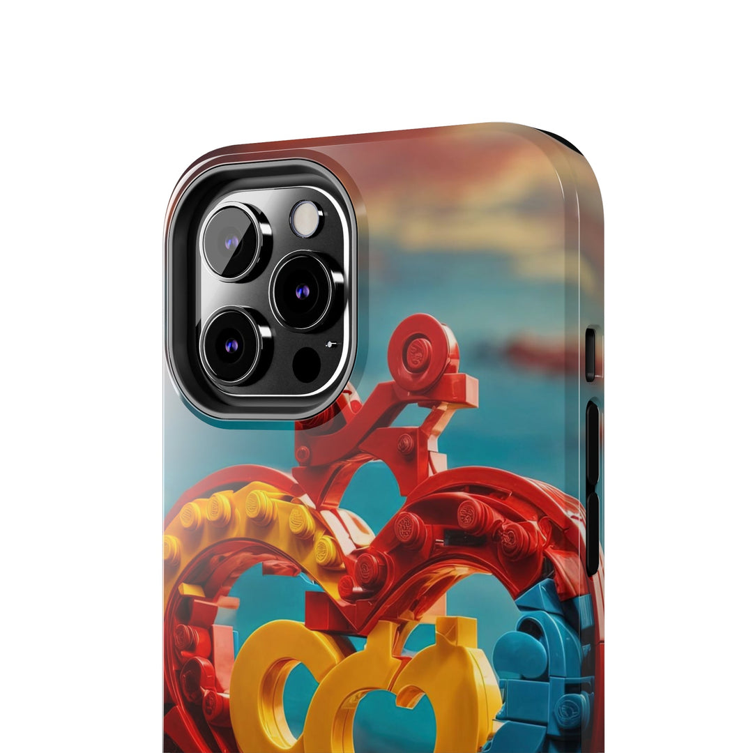 Lego Heart Sunset - Tough Phone Case - Phone Case - g(0D·IO) - iPhone 13 Mini - -