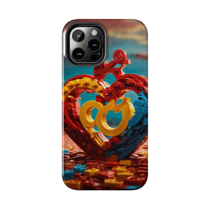 Lego Heart Sunset - Tough Phone Case - Phone Case - g(0D·IO) - iPhone 13 Mini - -