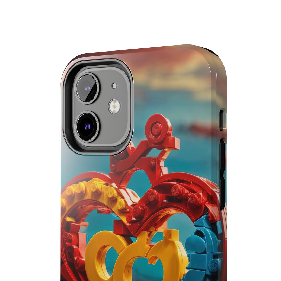 Lego Heart Sunset - Tough Phone Case - Phone Case - g(0D·IO) - iPhone 13 Mini - -