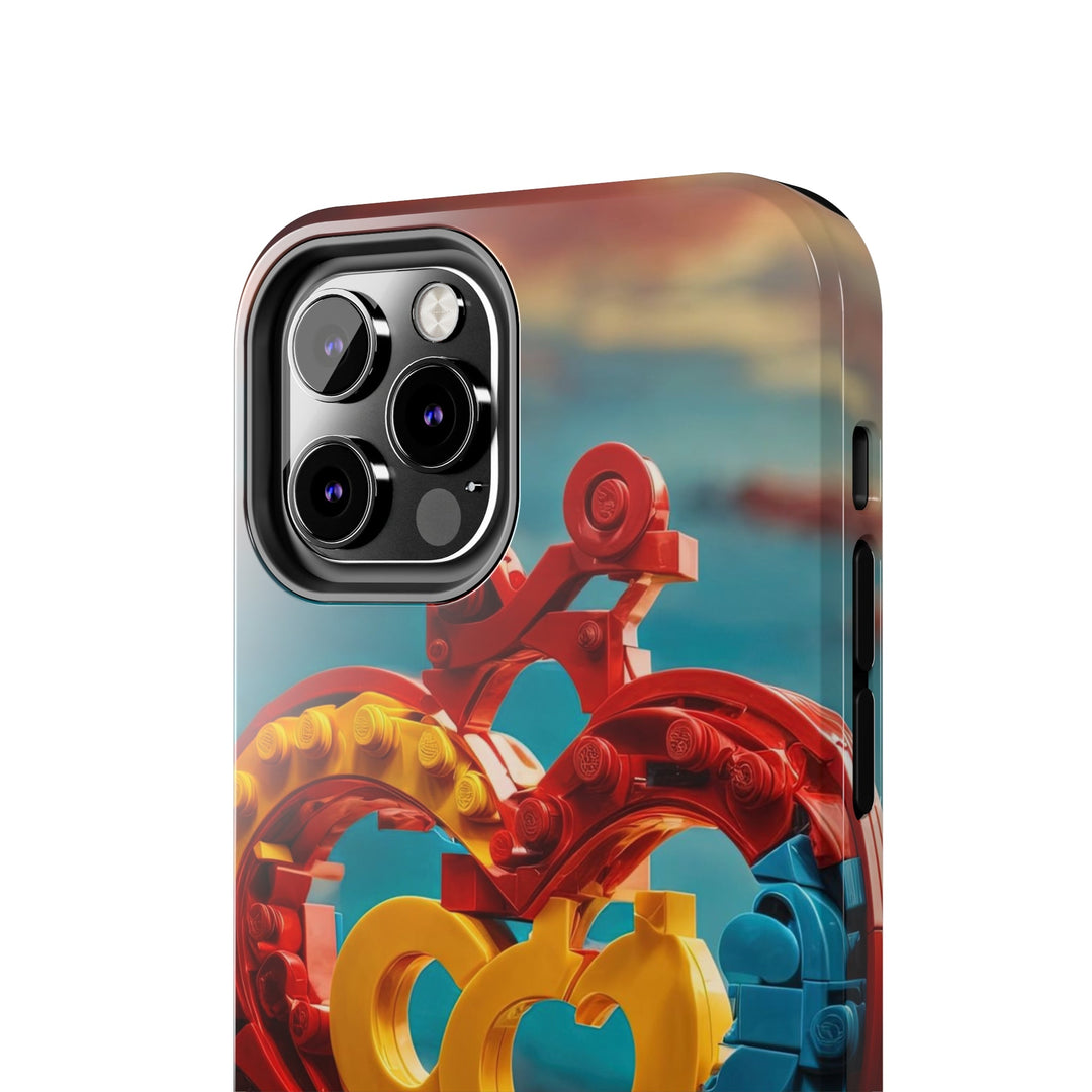 Lego Heart Sunset - Tough Phone Case - Phone Case - g(0D·IO) - iPhone 13 Mini - -