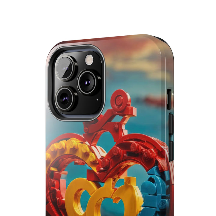 Lego Heart Sunset - Tough Phone Case - Phone Case - g(0D·IO) - iPhone 13 Mini - -
