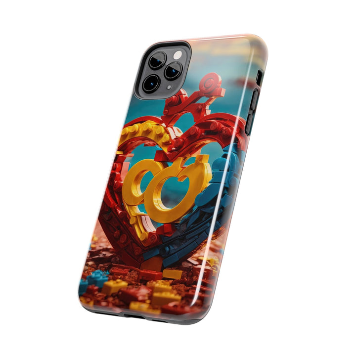 Lego Heart Sunset - Tough Phone Case - Phone Case - g(0D·IO) - iPhone 13 Mini - -