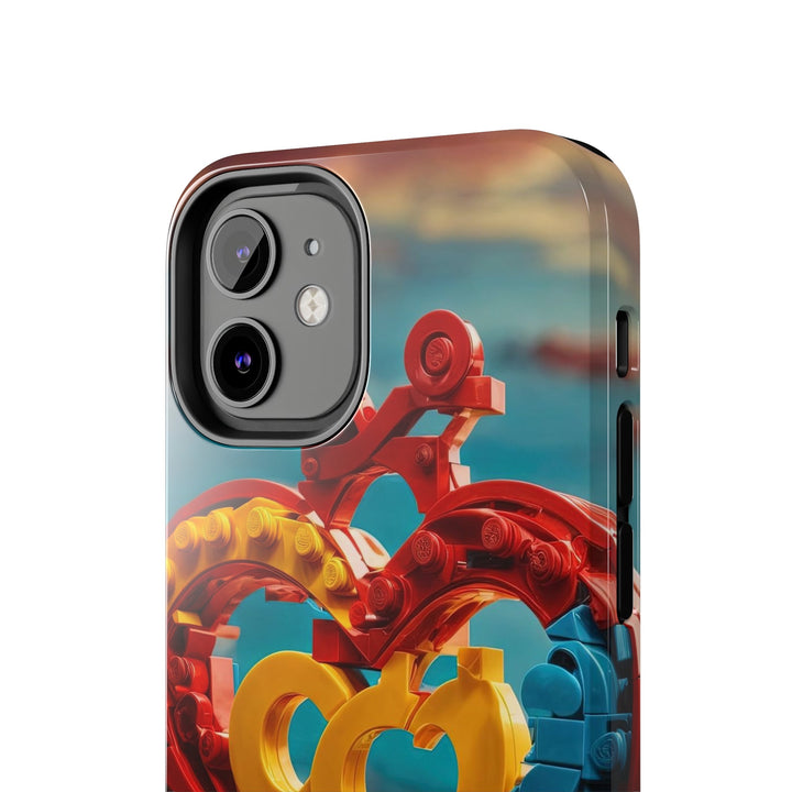 Lego Heart Sunset - Tough Phone Case - Phone Case - g(0D·IO) - iPhone 13 Mini - -