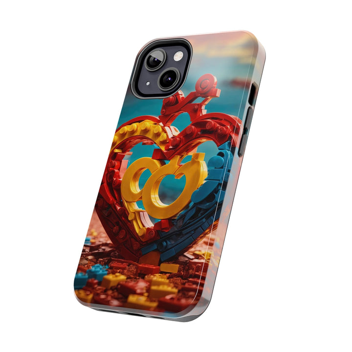 Lego Heart Sunset - Tough Phone Case - Phone Case - g(0D·IO) - iPhone 13 Mini - -