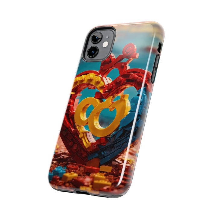 Lego Heart Sunset - Tough Phone Case - Phone Case - g(0D·IO) - iPhone 13 Mini - -