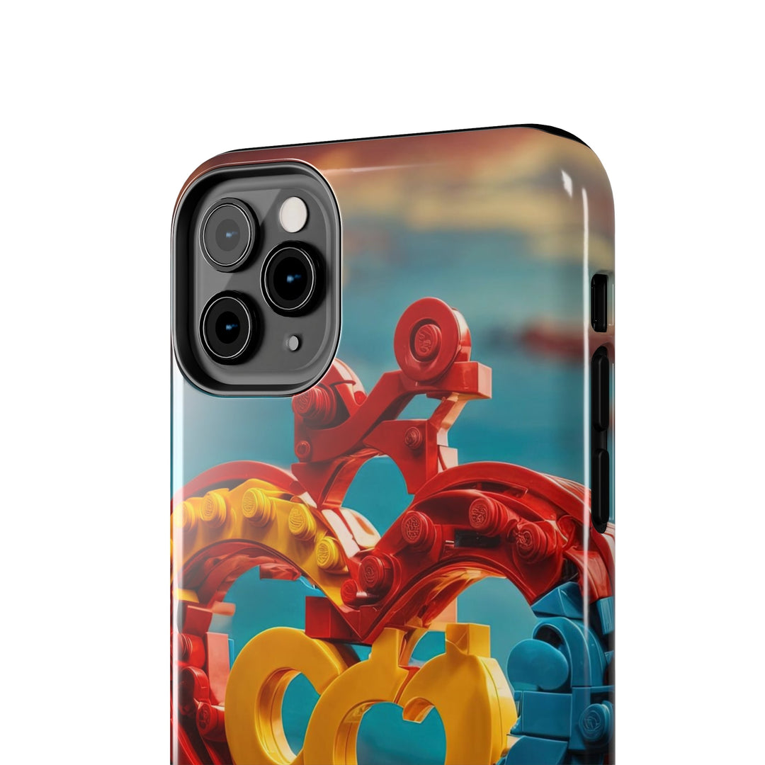 Lego Heart Sunset - Tough Phone Case - Phone Case - g(0D·IO) - iPhone 13 Mini - -