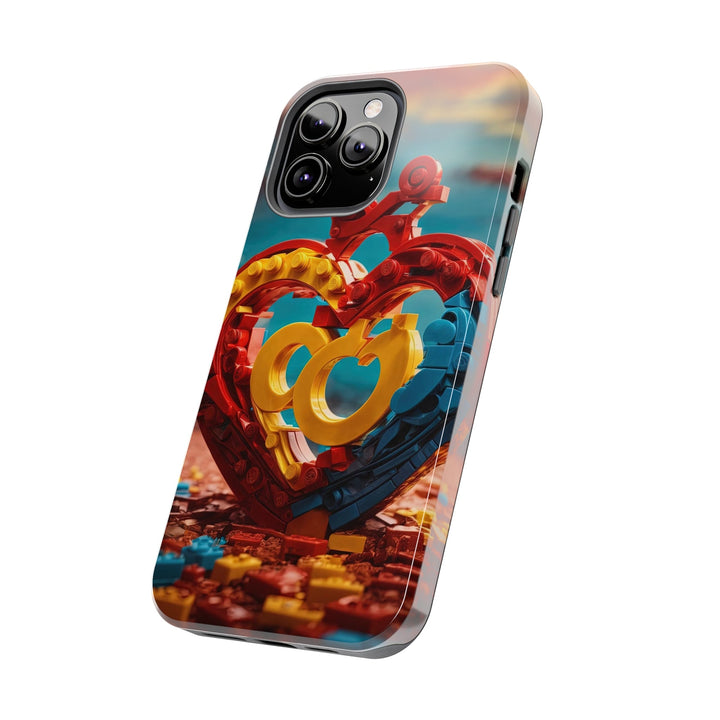 Lego Heart Sunset - Tough Phone Case - Phone Case - g(0D·IO) - iPhone 13 Mini - -