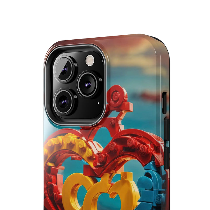 Lego Heart Sunset - Tough Phone Case - Phone Case - g(0D·IO) - iPhone 13 Mini - -