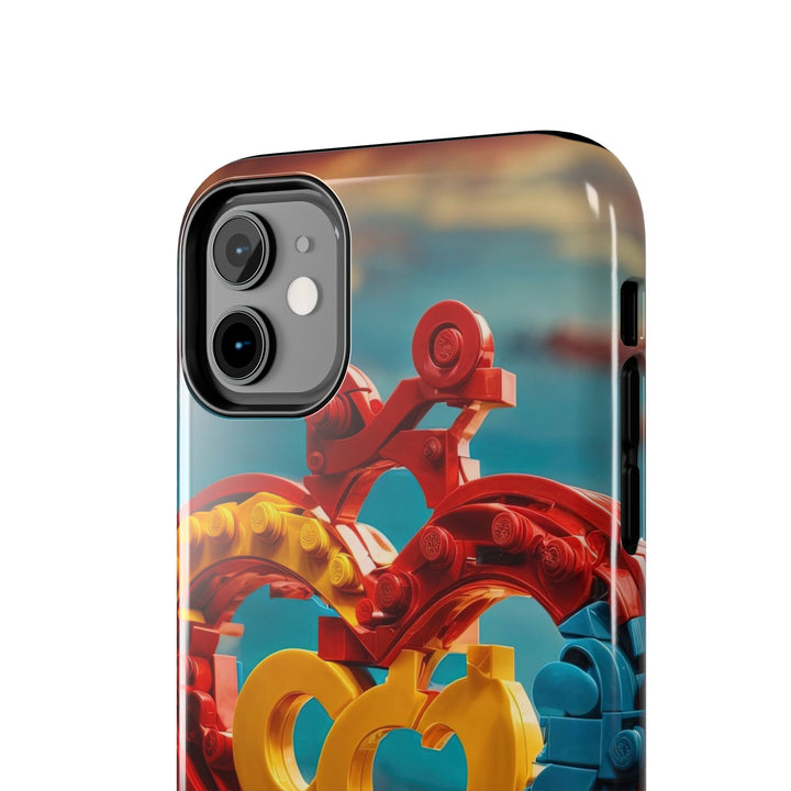 Lego Heart Sunset - Tough Phone Case - Phone Case - g(0D·IO) - iPhone 13 Mini - -