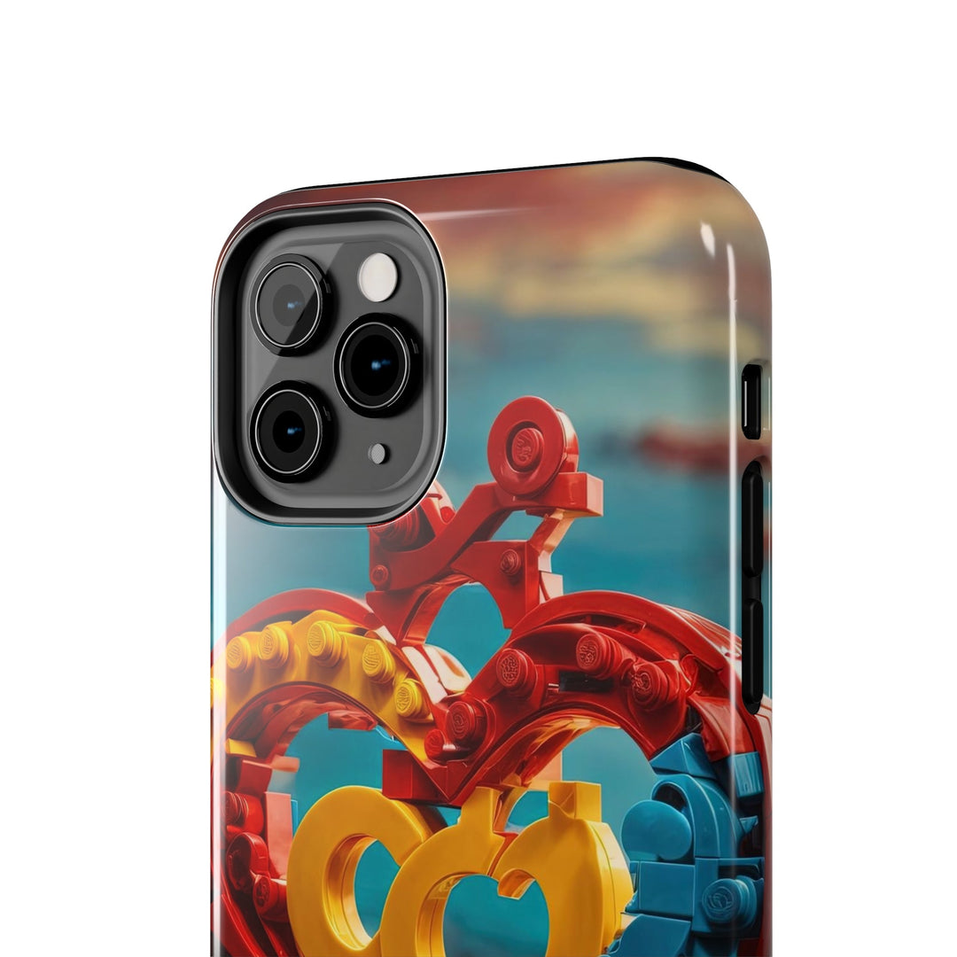 Lego Heart Sunset - Tough Phone Case - Phone Case - g(0D·IO) - iPhone 13 Mini - -