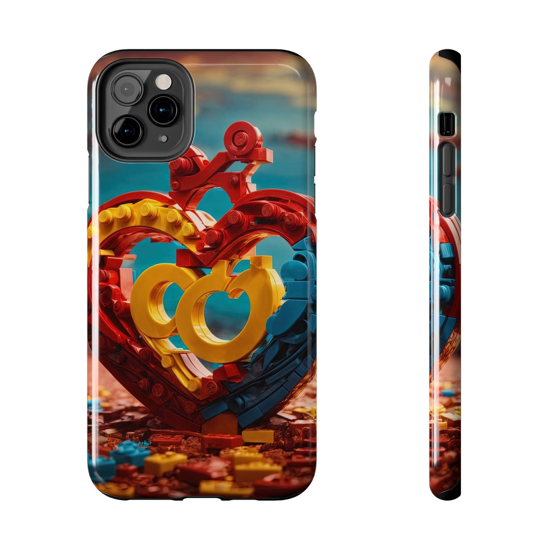 Lego Heart Sunset - Tough Phone Case - Phone Case - g(0D·IO) - iPhone 11 Pro Max - -