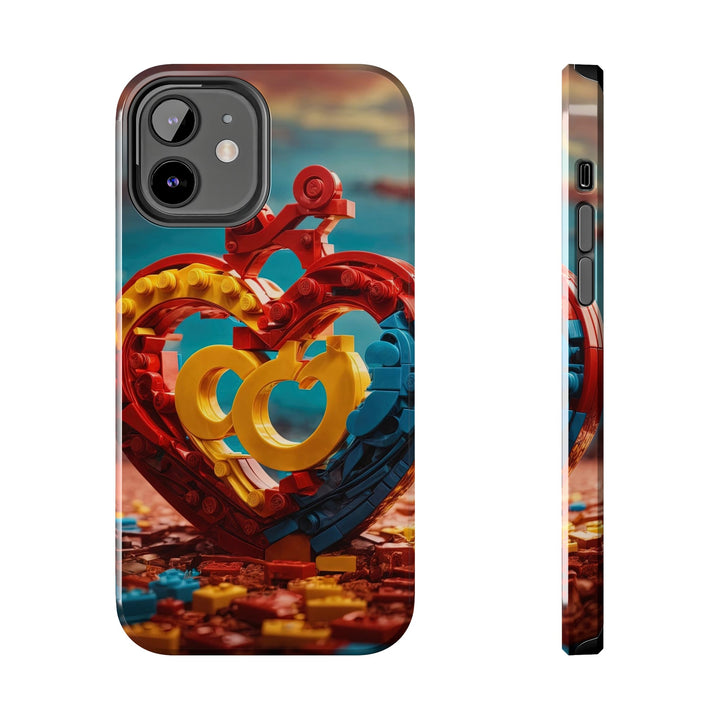 Lego Heart Sunset - Tough Phone Case - Phone Case - g(0D·IO) - iPhone 12 - -