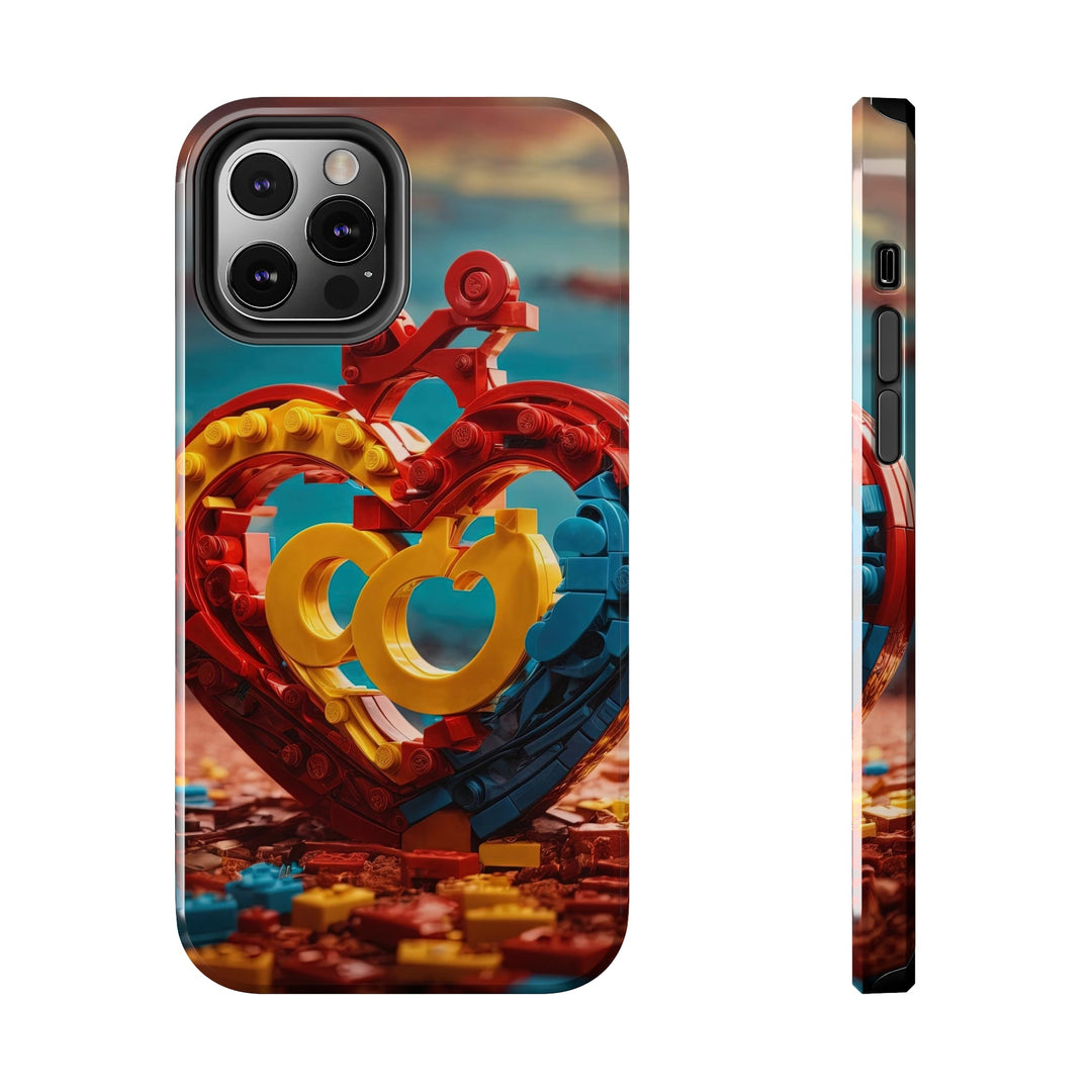 Lego Heart Sunset - Tough Phone Case - Phone Case - g(0D·IO) - iPhone 12 Pro - -