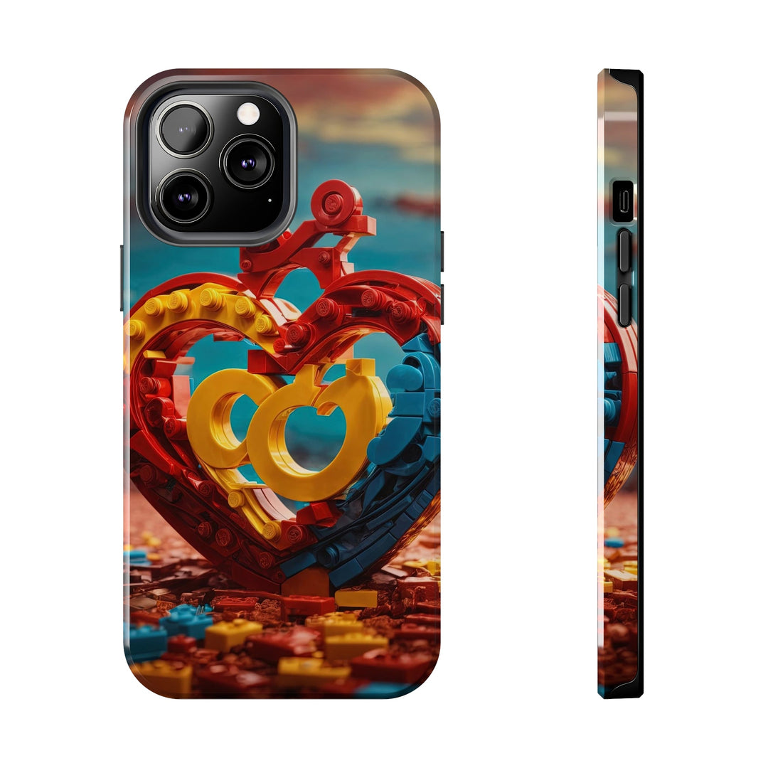 Lego Heart Sunset - Tough Phone Case - Phone Case - g(0D·IO) - iPhone 13 Pro Max - -