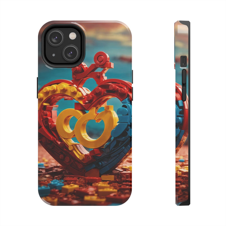 Lego Heart Sunset - Tough Phone Case - Phone Case - g(0D·IO) - iPhone 14 - -