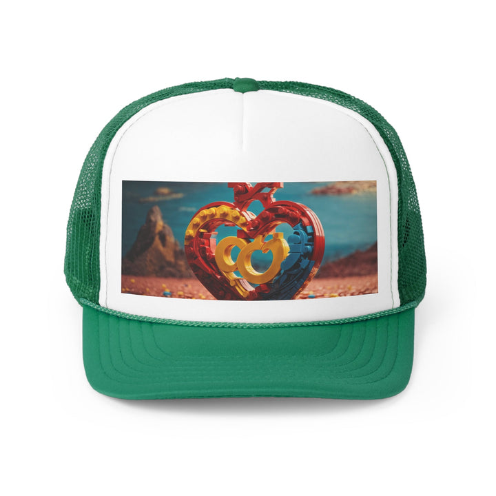 Lego Heart Sunset - Trucker Hat - Hats - g(0D·IO) - Green - One size -