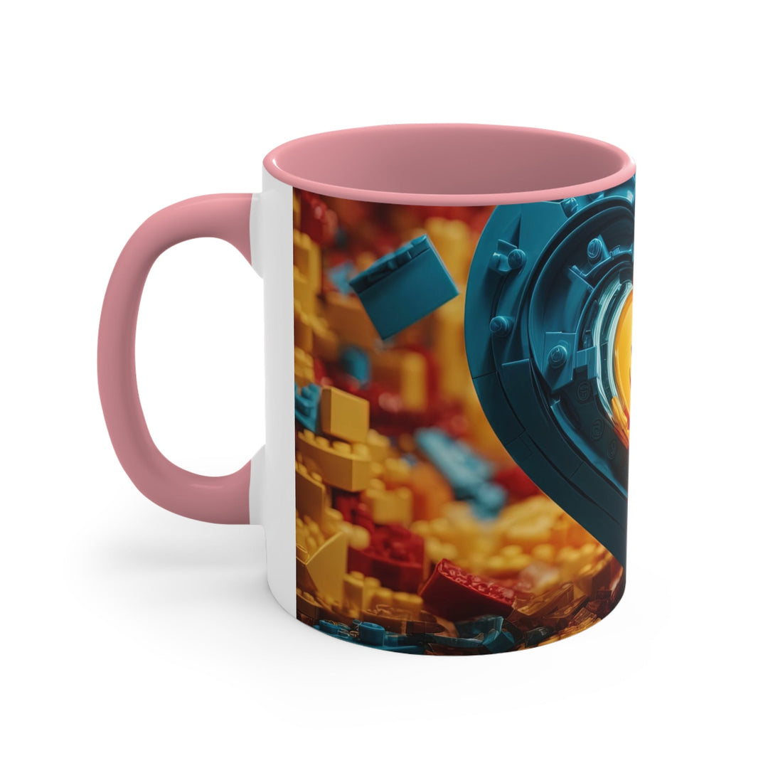 Lego Om Heart - Accent Coffee Mug - Mug - g(0D·IO) - Pink - 11oz -