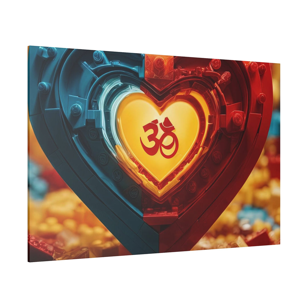 Lego Om Heart - Matte Canvas - Canvas - g(0D·IO) - 32" x 32" (Square) - 0.75'' -