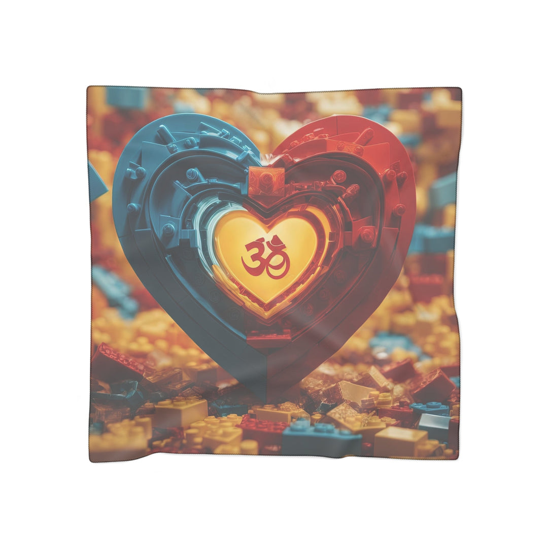 Lego Om Heart - Poly Scarf - Accessories - g(0D·IO) - Poly chiffon - 50" × 50" -