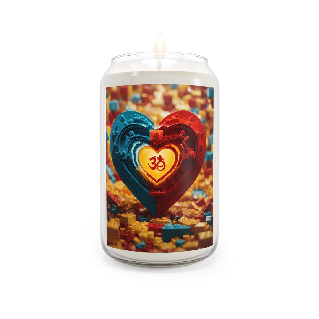 Lego Om Heart - Scented Candle - Home Decor - g(0D·IO) - Comfort Spice - 13.75oz -