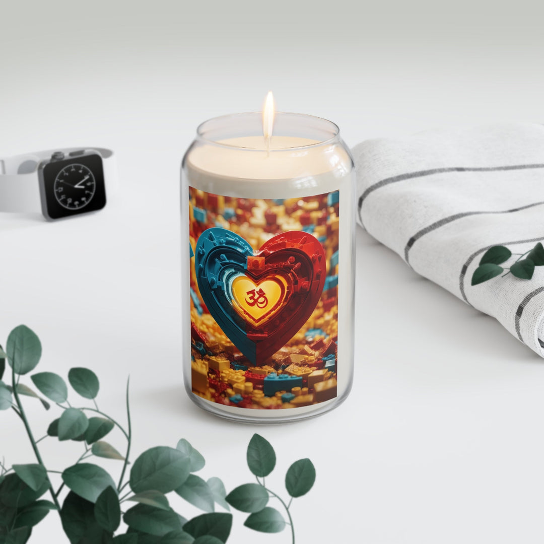 Lego Om Heart - Scented Candle - Home Decor - g(0D·IO) - Vanilla Bean - 13.75oz -
