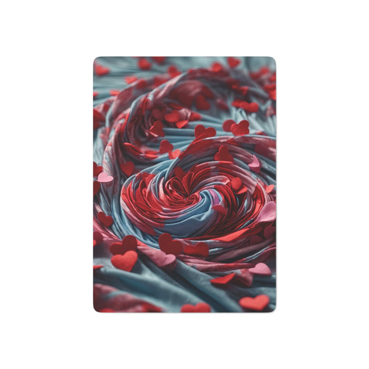 Love Swirl Elegance - Poker Cards - Paper products - g(0D·IO) - 2.47" x 3.47" - White - Semi Glossy