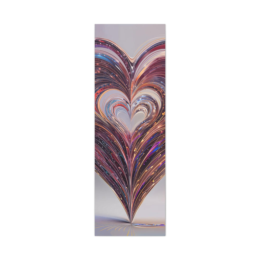 Luminous Heart Swirls - Matte Canvas Print 1.25" - Canvas - g(0D·IO) - 20" x 60" (Vertical) - 1.25" -