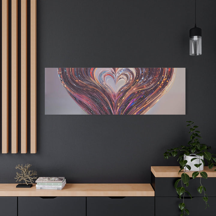 Luminous Heart Swirls - Matte Canvas Print 1.25" - Canvas - g(0D·IO) - 36" x 36" - 1.25" -