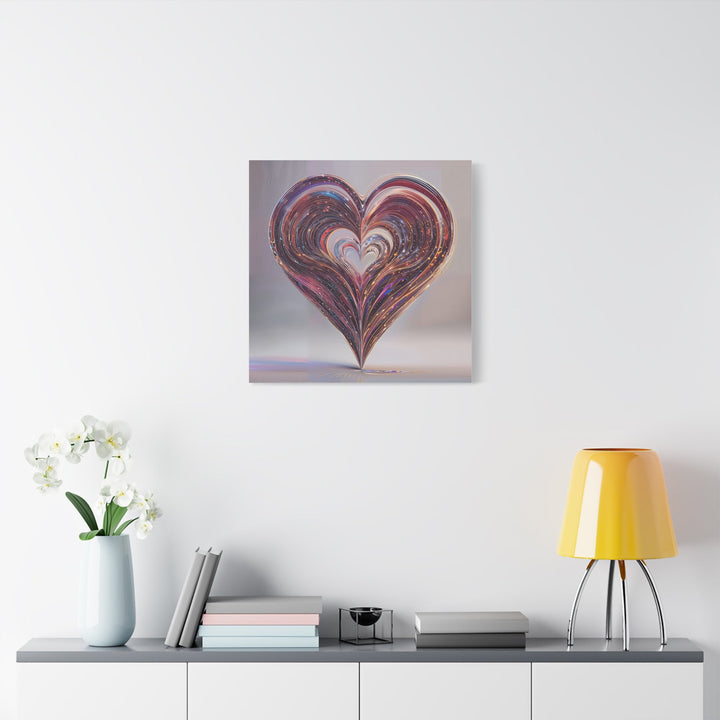 Luminous Heart Swirls - Matte Canvas Print 1.25" - Canvas - g(0D·IO) - 36" x 36" - 1.25" -