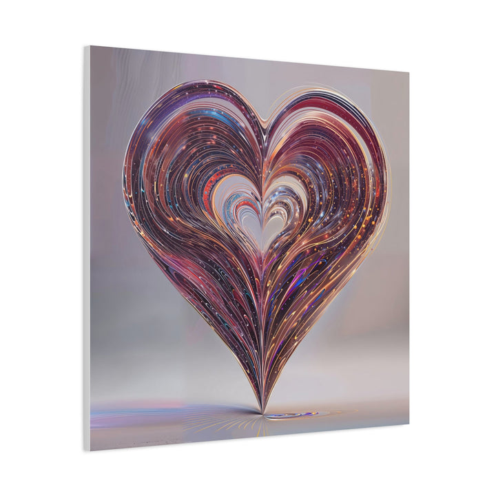 Luminous Heart Swirls - Matte Canvas Print 1.25" - Canvas - g(0D·IO) - 36" x 36" - 1.25" -