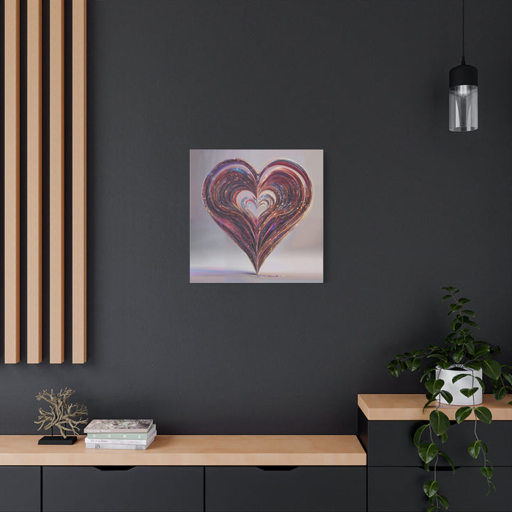 Luminous Heart Swirls - Matte Canvas Print 1.25" - Canvas - g(0D·IO) - 36" x 36" - 1.25" -