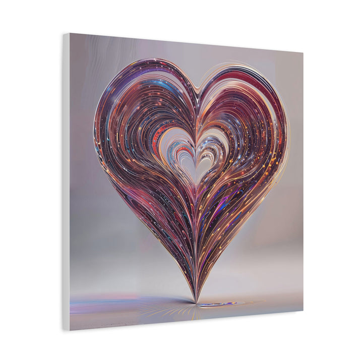 Luminous Heart Swirls - Matte Canvas Print 1.25" - Canvas - g(0D·IO) - 36" x 36" - 1.25" -