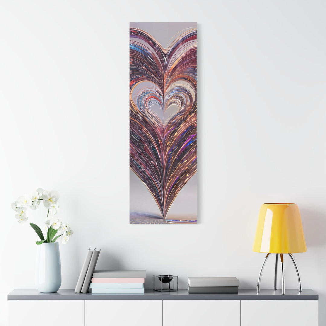 Luminous Heart Swirls - Matte Canvas Print 1.25" - Canvas - g(0D·IO) - 36" x 36" - 1.25" -