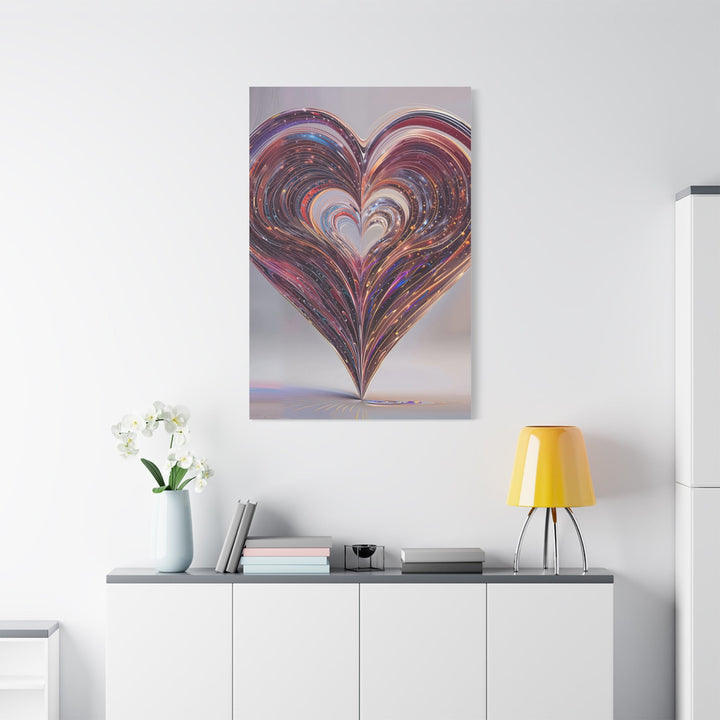 Luminous Heart Swirls - Matte Canvas Print 1.25" - Canvas - g(0D·IO) - 36" x 36" - 1.25" -