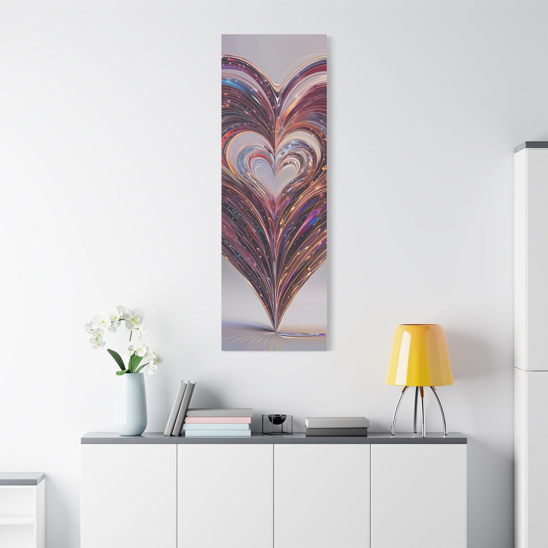 Luminous Heart Swirls - Matte Canvas Print 1.25" - Canvas - g(0D·IO) - 36" x 36" - 1.25" -